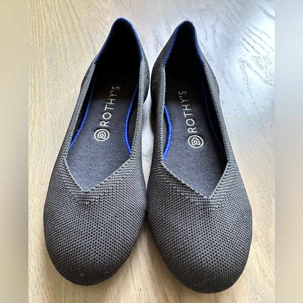 Rothy's Navy Round Toe Flat, Retired